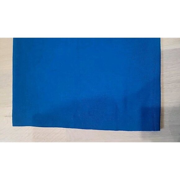 Vintage Linea by Louis Delliolio Wool Blend Blue Knit Skirt Pencil Size XS - Picture 3 of 9